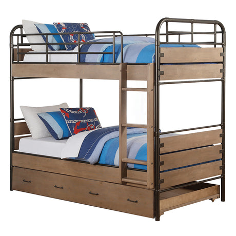 Adams Twin/Twin Bunk Bed & Trundle - Ornate Home