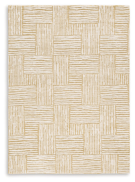 Adanmund Beige/Caramel 5' x 7' Rug - Ornate Home