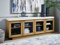 Adanworth Light Brown/Gray Accent Cabinet - Ornate Home
