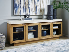 Adanworth Light Brown/Gray Accent Cabinet - Ornate Home