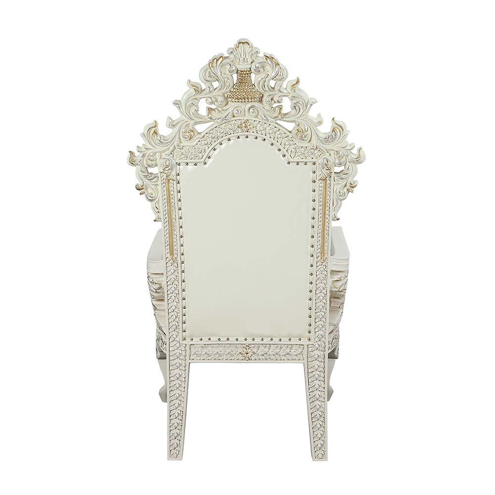 Adara Antique White Arm Chair (Set-2) - Ornate Home