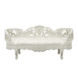 Adara Antique White Bench - Ornate Home