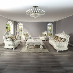 Adara Antique White Chair - Ornate Home