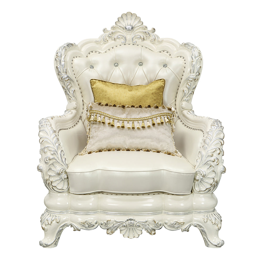 Adara Antique White Chair - Ornate Home