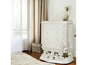 Adara Antique White Chest - Ornate Home