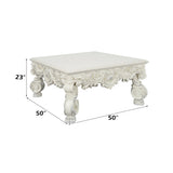 Adara Antique White Coffee Table - Ornate Home