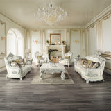 Adara Antique White Coffee Table - Ornate Home