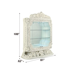 Adara Antique White Curio - Ornate Home