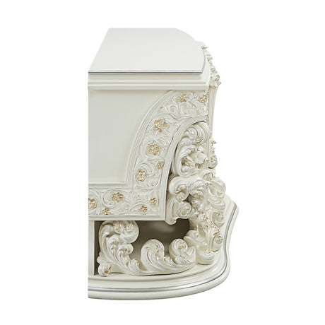 Adara Antique White Dresser - Ornate Home