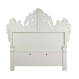 Adara Antique White Eastern King Bed - Ornate Home