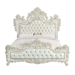 Adara Antique White Eastern King Bed - Ornate Home