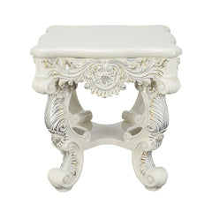 Adara Antique White End Table - Ornate Home