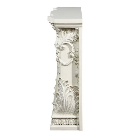 Adara Antique White Fireplace - Ornate Home