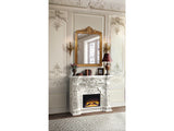 Adara Antique White Fireplace - Ornate Home