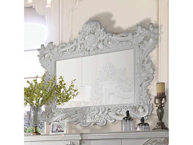 Adara Antique White Mirror - Ornate Home