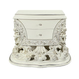 Adara Antique White Nightstand - Ornate Home
