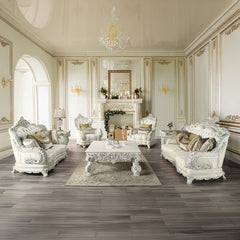 Adara Antique White Sofa - Ornate Home