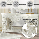 Adara Antique White Sofa Table - Ornate Home