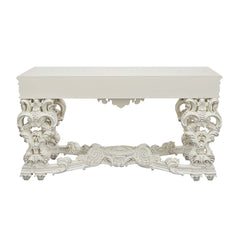 Adara Antique White Sofa Table - Ornate Home
