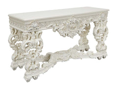 Adara Antique White Sofa Table - Ornate Home