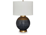 Adara Blue/Gold Finish Table Lamp - Ornate Home