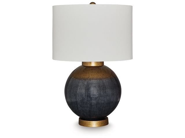 Adara Blue/Gold Finish Table Lamp - Ornate Home