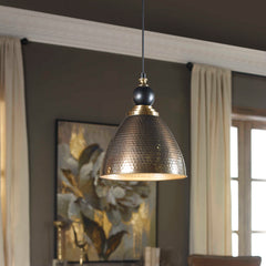 Adastra Antique Brass 1 Light Pendant - Ornate Home