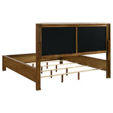Adderley Cream/Warm Brown California King Wood Panel Bed - Ornate Home