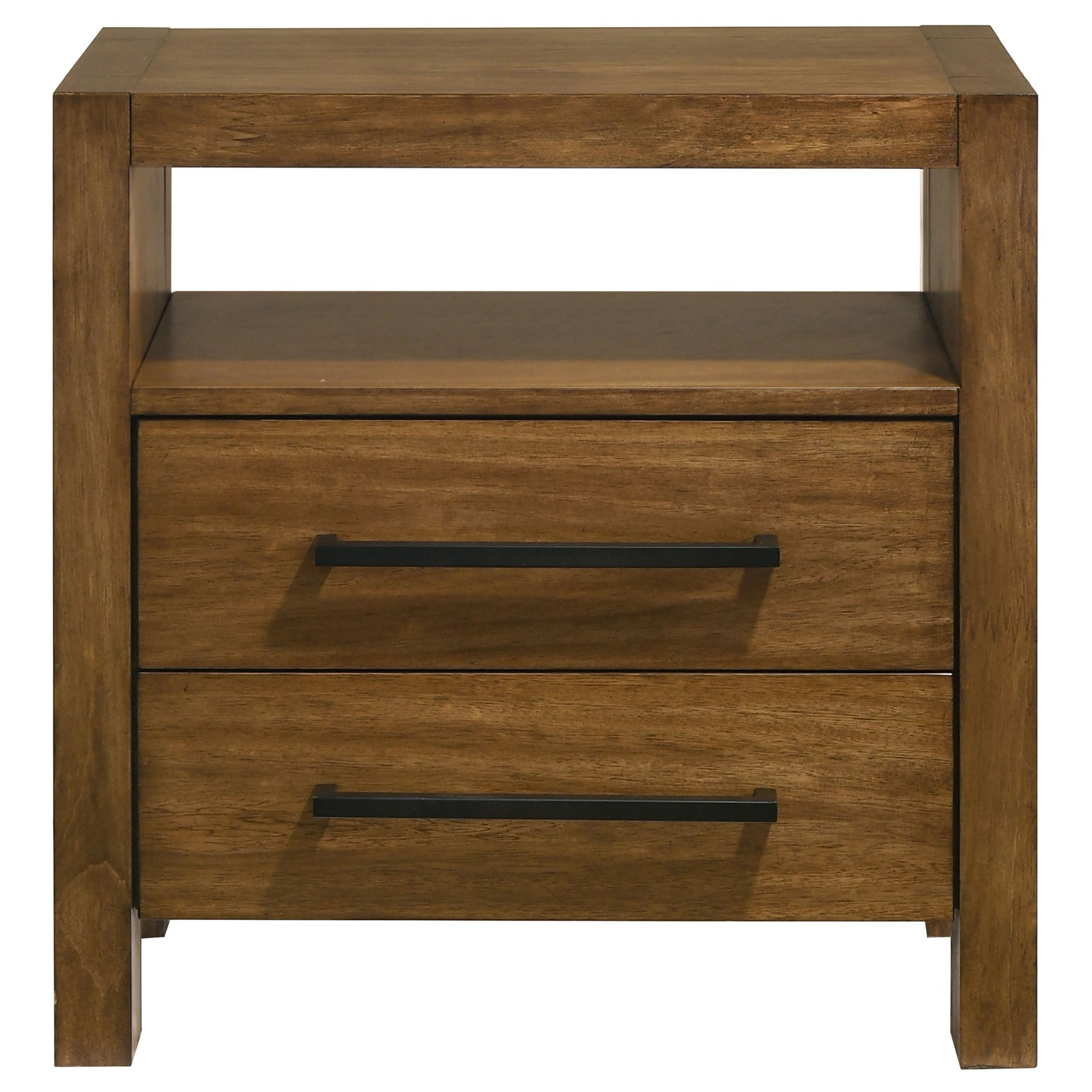 Adderley Warm Brown 2-drawer Nightstand Bedside Table - Ornate Home