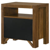 Adderley Warm Brown 2-drawer Nightstand Bedside Table - Ornate Home