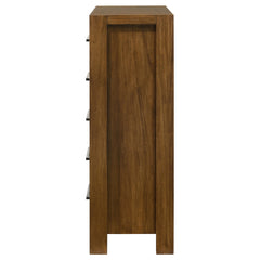 Adderley Warm Brown 5-drawer Bedroom Chest of Drawers - Ornate Home