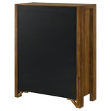 Adderley Warm Brown 5-drawer Bedroom Chest of Drawers - Ornate Home