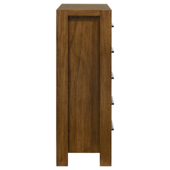 Adderley Warm Brown 5-drawer Bedroom Chest of Drawers - Ornate Home