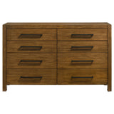 Adderley Warm Brown 8-drawer Bedroom Dresser Cabinet - Ornate Home