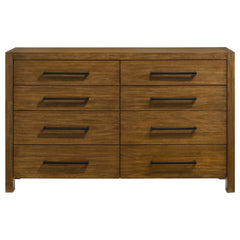 Adderley Warm Brown 8-drawer Bedroom Dresser Cabinet - Ornate Home
