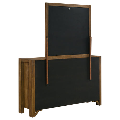 Adderley Warm Brown 8-drawer Bedroom Dresser and Mirror - Ornate Home