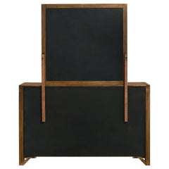 Adderley Warm Brown 8-drawer Bedroom Dresser and Mirror - Ornate Home