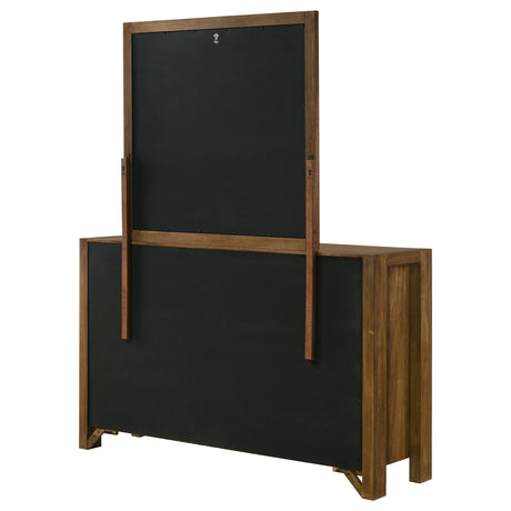 Adderley Warm Brown 8-drawer Bedroom Dresser and Mirror - Ornate Home