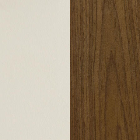 Addington Ecru & Chrome Office Chair - Ornate Home