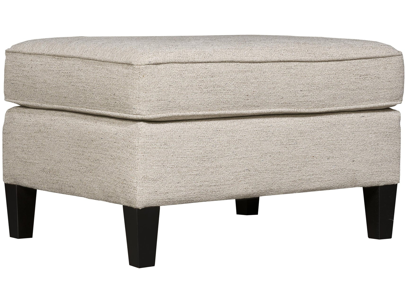 Addison Beige/Tan Fabric Ottoman - Ornate Home