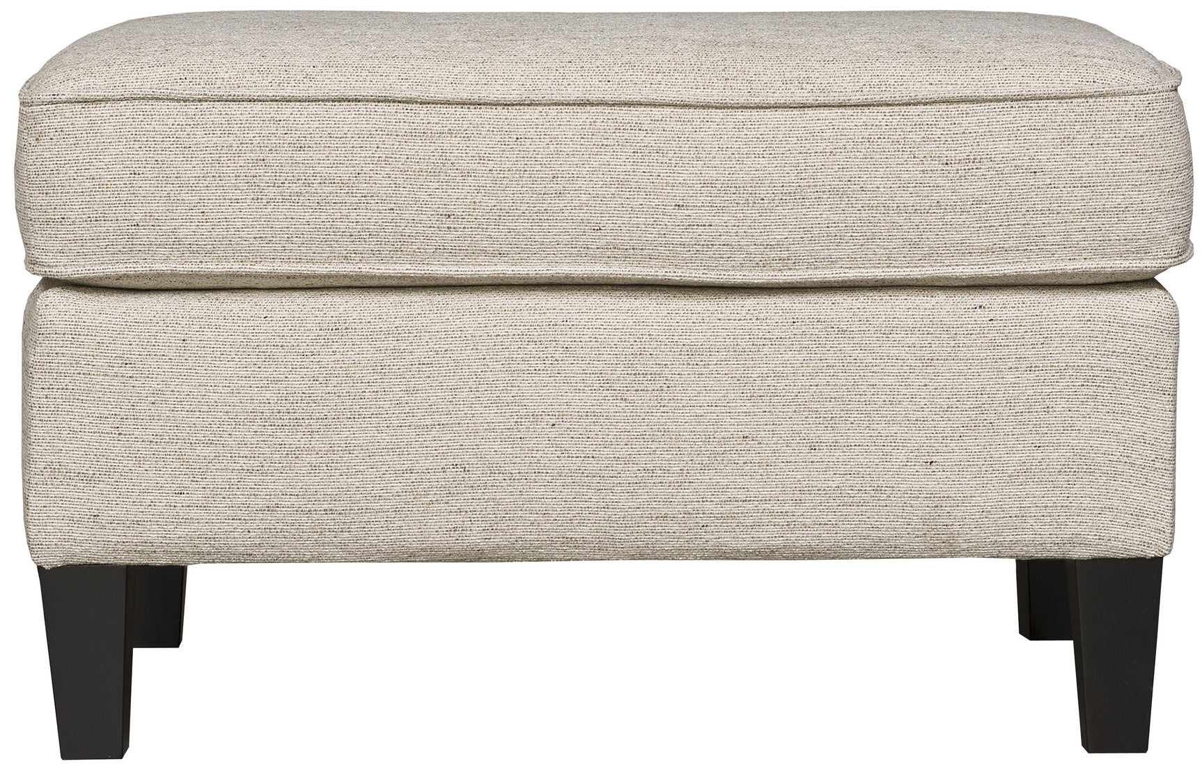 Addison Beige/Tan Fabric Ottoman - Ornate Home