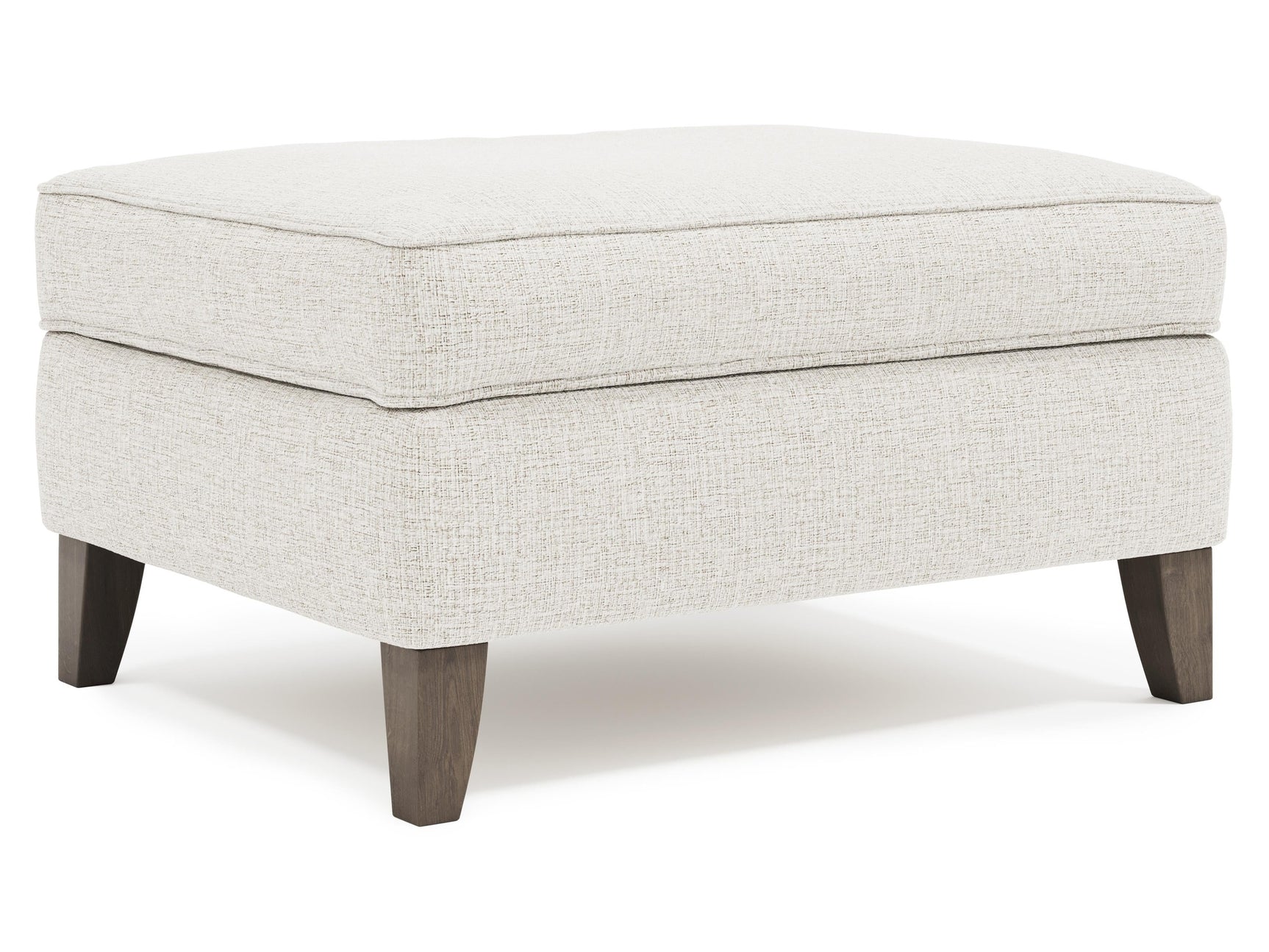 Addison Grey Fabric Ottoman - Ornate Home