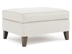 Addison Grey Fabric Ottoman - Ornate Home