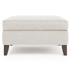 Addison Grey Fabric Ottoman - Ornate Home