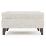 Addison Grey Fabric Ottoman - Ornate Home