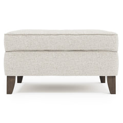 Addison Grey Fabric Ottoman - Ornate Home