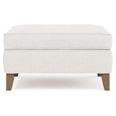 Addison Ivory Ottoman - Ornate Home