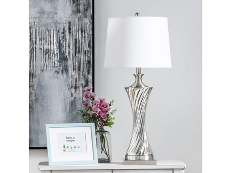 Addison Silver/Chrome Table Lamp - Ornate Home