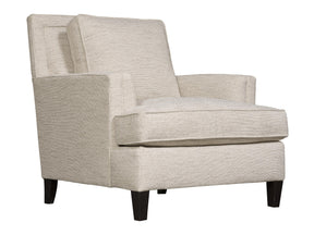 Addison White/Cream Fabric Chair - Ornate Home