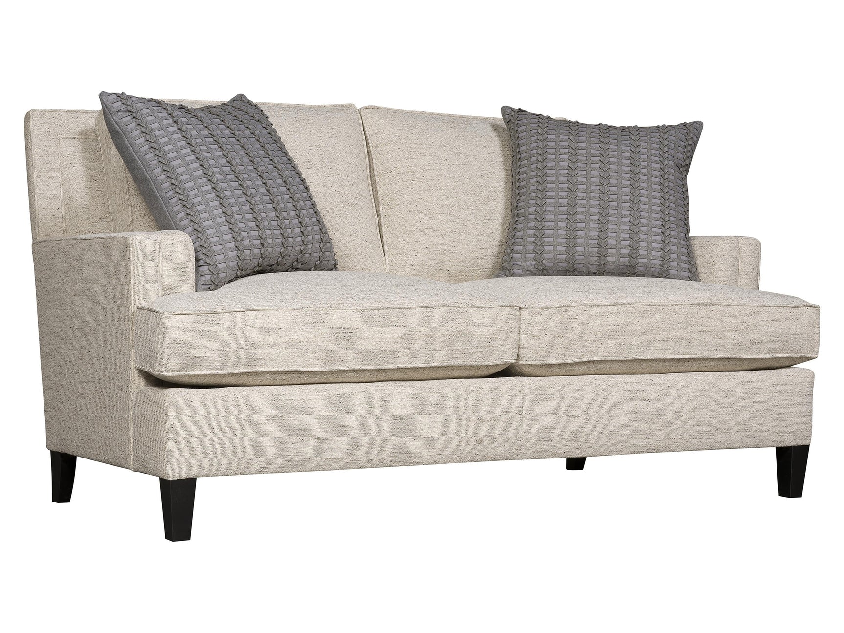Addison White/Cream Fabric Loveseat - Ornate Home